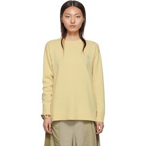 LOEWE 100% Wool butter yellow sweater